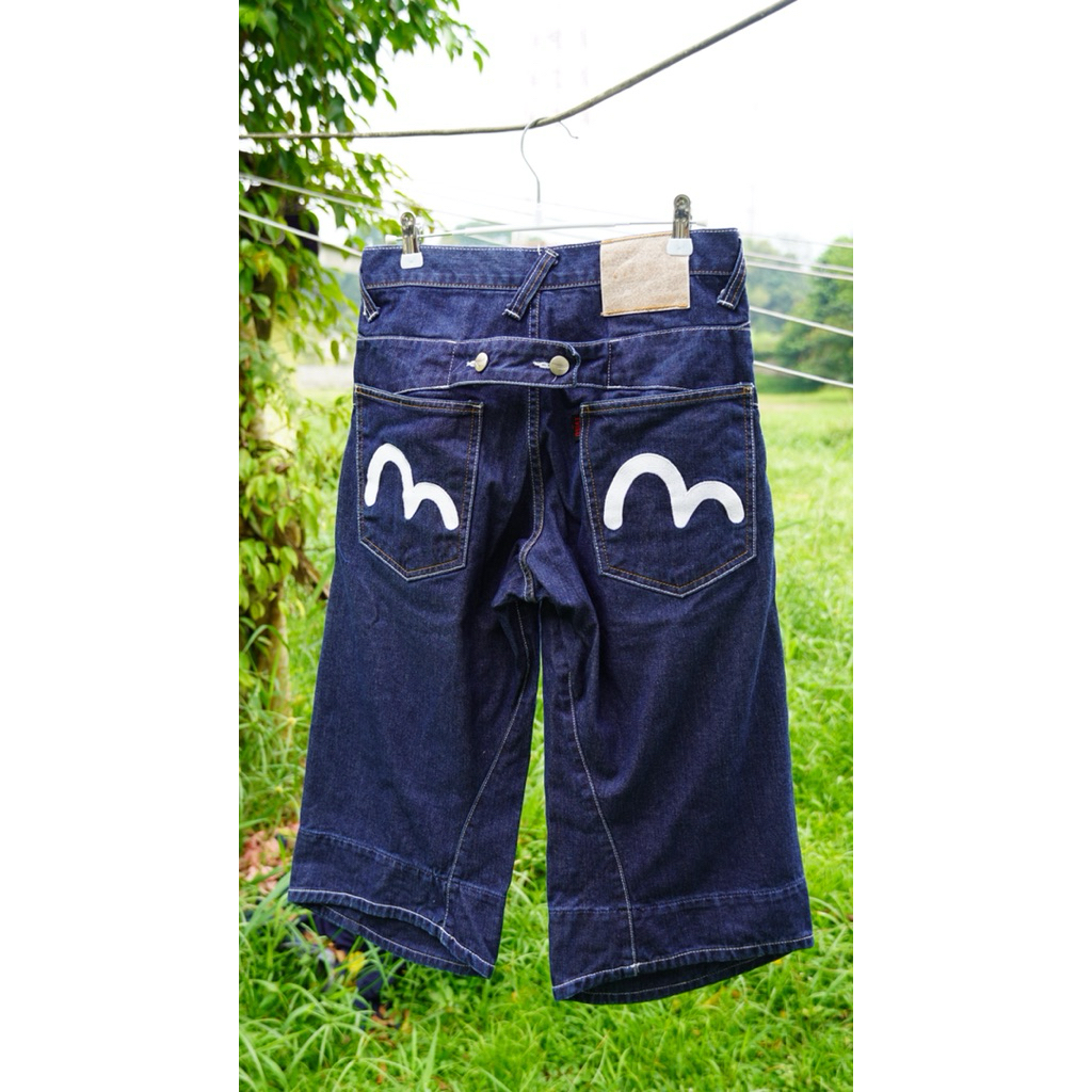 EVISU Blue Denim Jorts