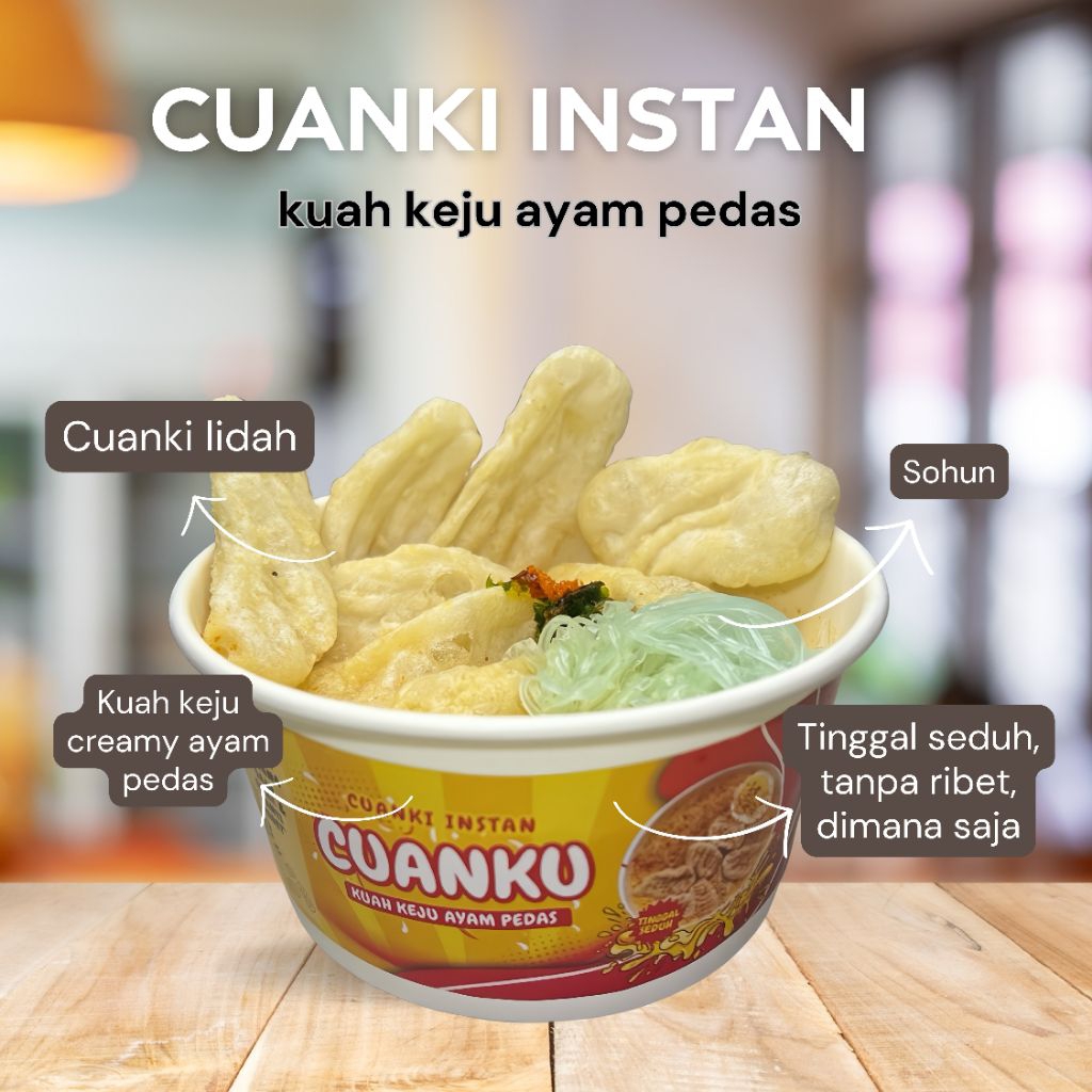 Cuanki Cup Jumbo Kuah Keju Ayam Pedas/Cuanki Kuah instan/Cuanki instan/Cuanki Cuanku/cuanki termurah