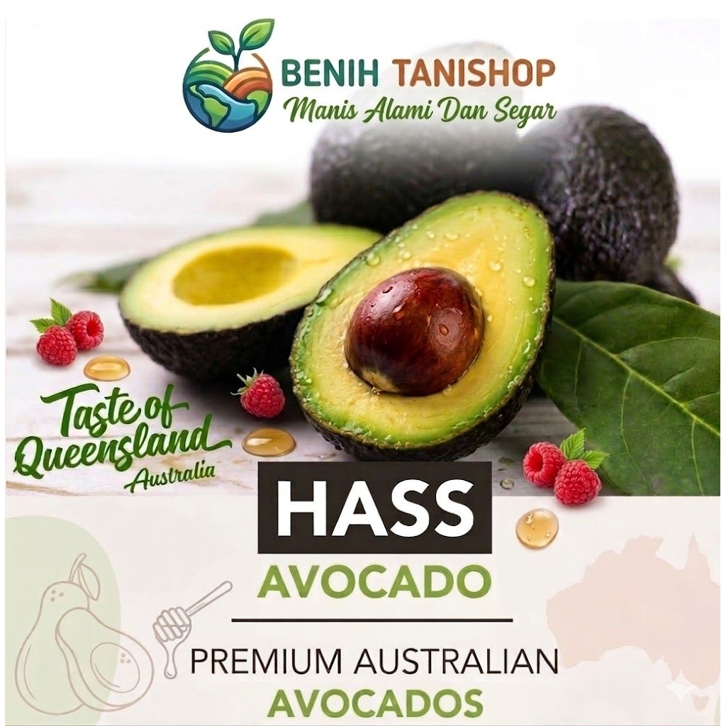 1Kg-Alpukat Hass, Kualitas Super,Fresh,Manis,Daging tebal dan kaya nutrisi/alpukat hass