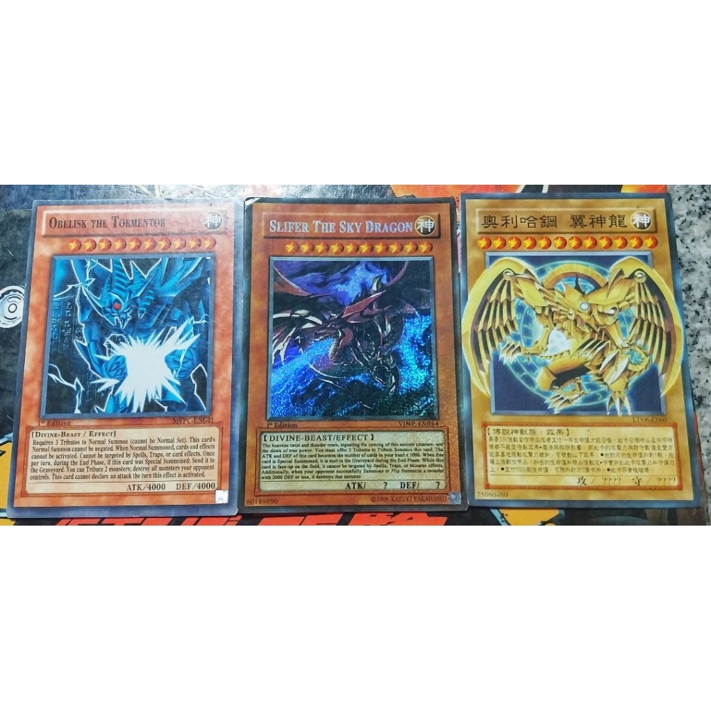 Yugioh 3 Kartu Dewa Fake