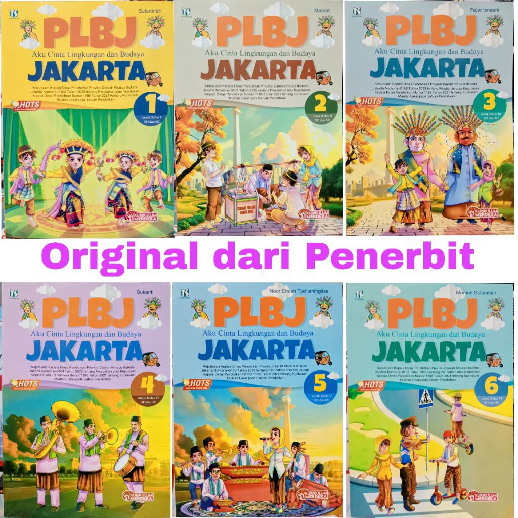 PLBJ Aku Cinta Lingkungan Dan Budaya Jakarta SD Kelas 1 2 3 4 5 6 Kurikulum Merdeka Tiga Serangkai
