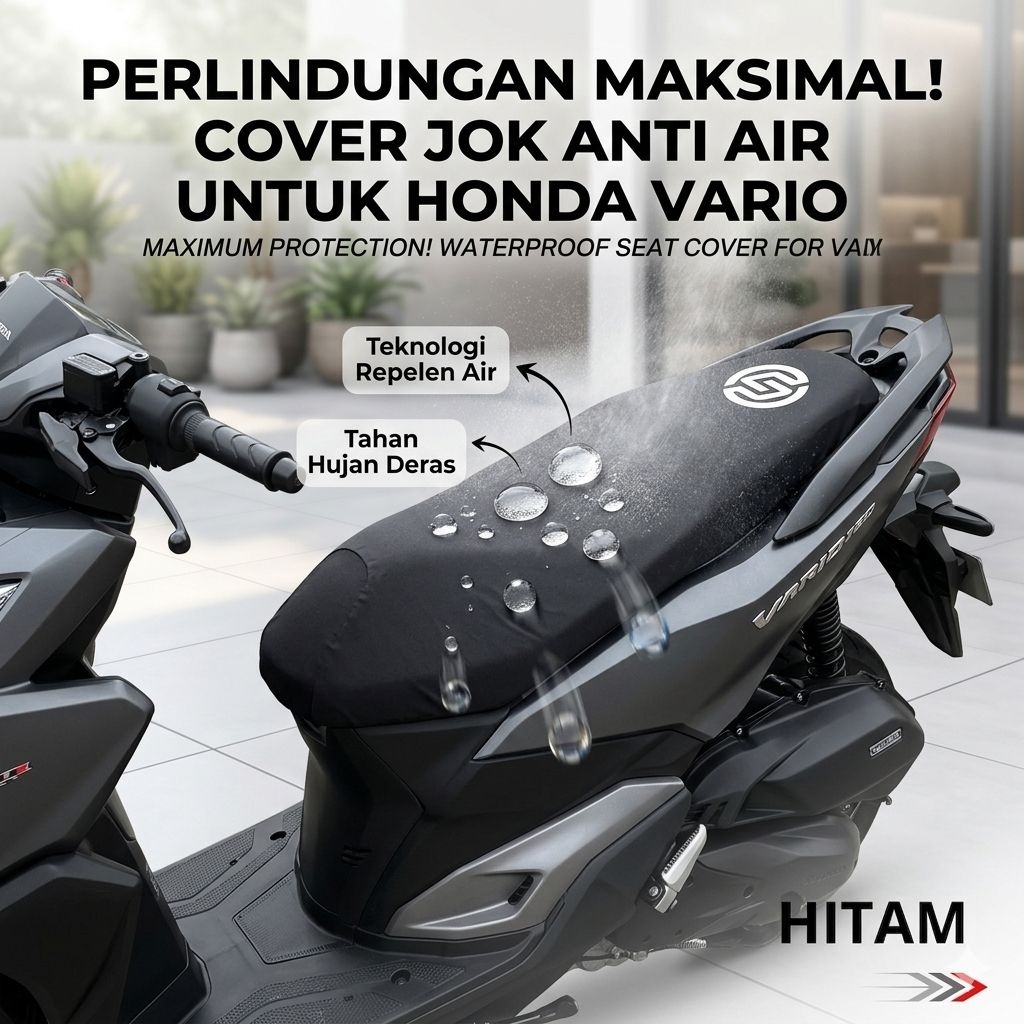 Sarung Jok Motor Vario 125/150 Anti Air Pelindung Dari Cakar Kucing