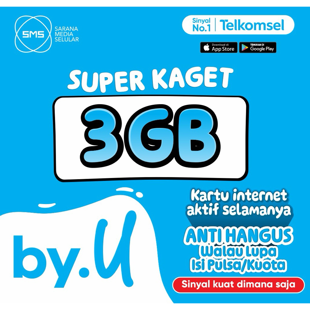 Kartu Perdana Byu Kuota3GB