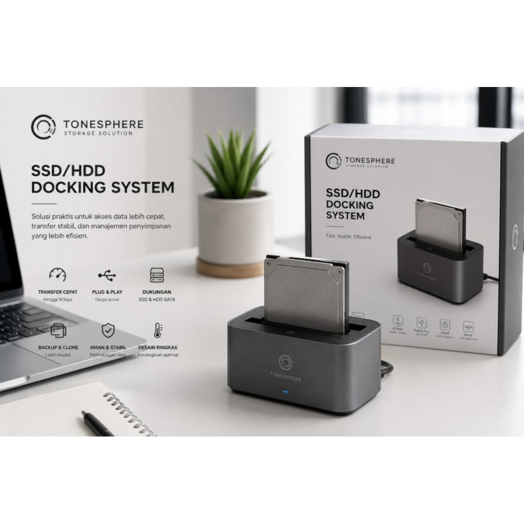 ToneSphere SSD/HDD Docking System