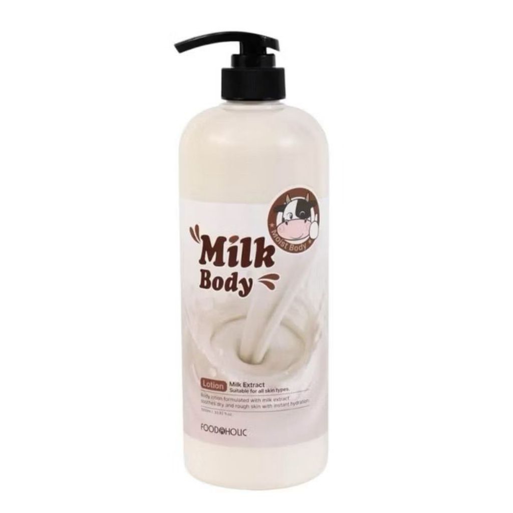 FOODAHOLIC MILK BODY LOTION 1000ML WHITENING BRIGHTENING BODY LOTION