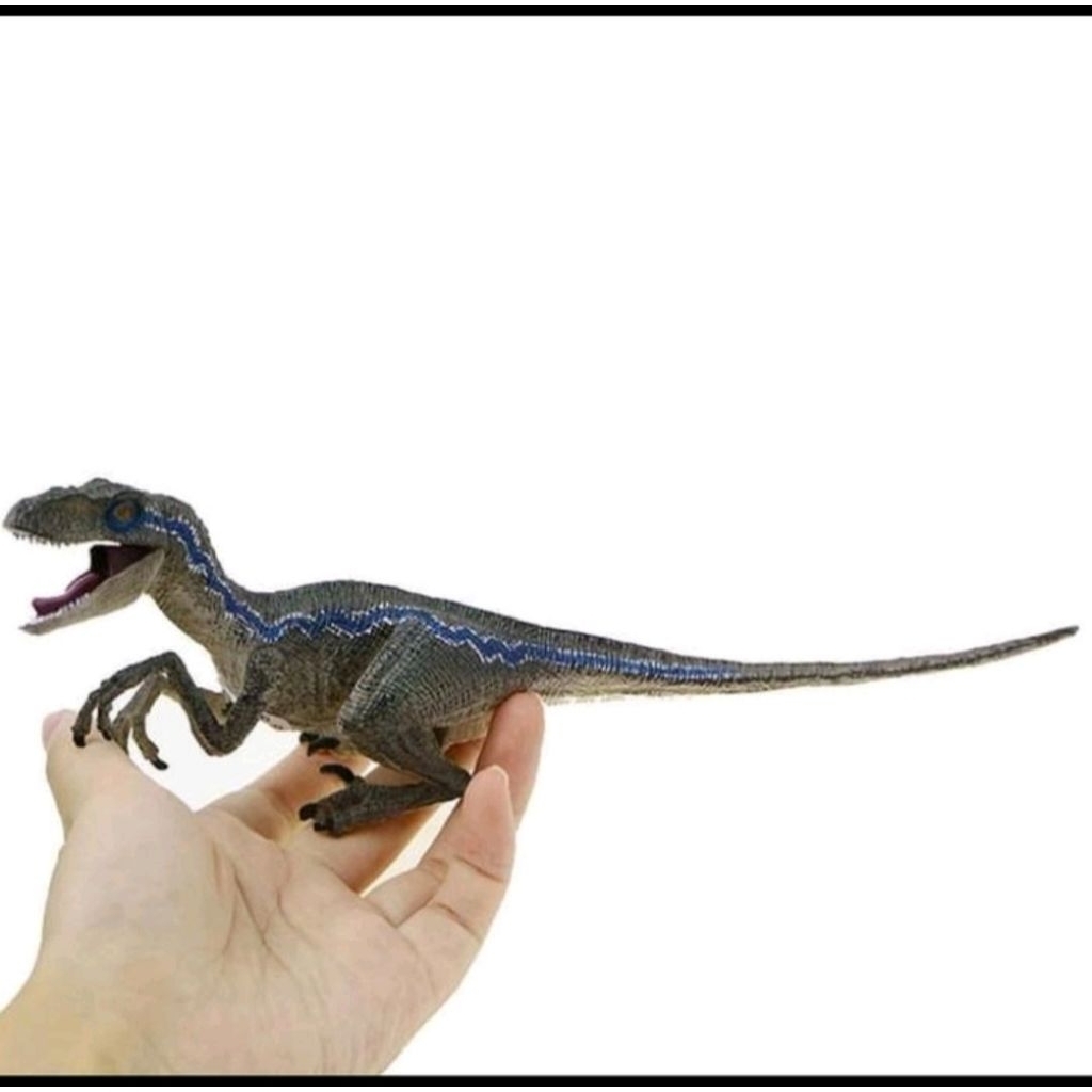 Dinosaur World Raptor Velociraptor Blue Park Figure