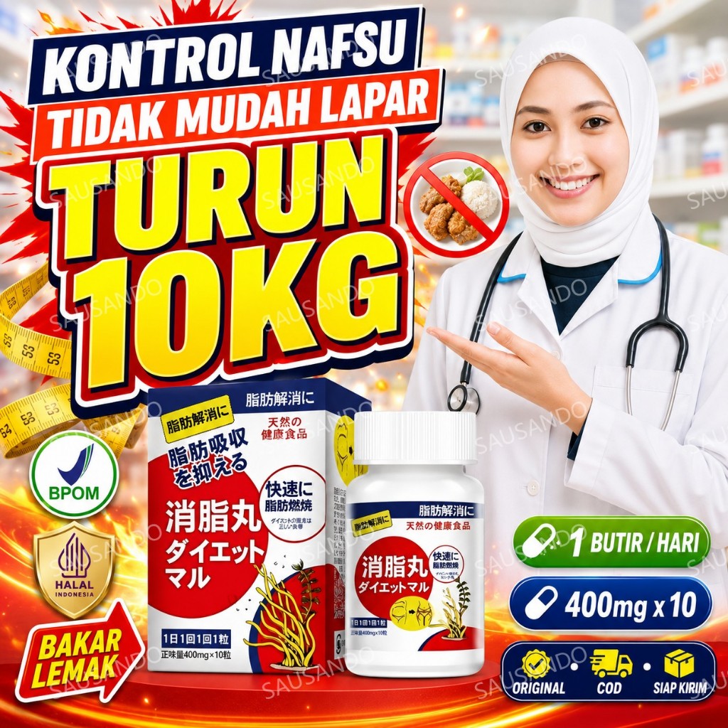 SAUSANDO - Obat Diet Ampuh Sausando Pelangsing Badan Herbal Kendalikan Nafsu Makan & Turunkan BB 1-1