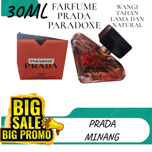PROMO PARFUME WANITA DAN PRIA PARADOXE PRADA WANGI TAHAN LAMA NATURAL