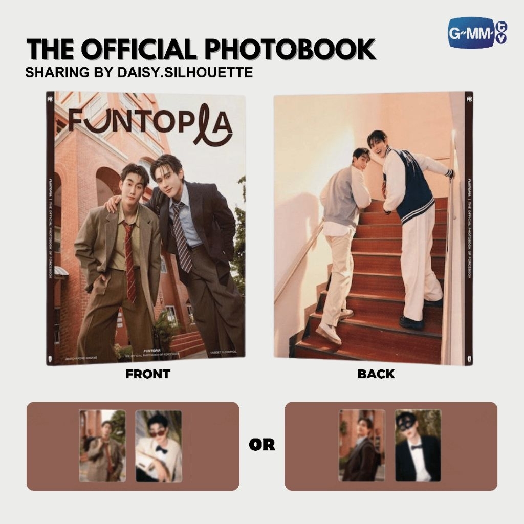 PHOTOBOOK FUNTOPIA FORCEBOOK OFFICIAL || SHARING PHOTOBOOK POSTER POSTCARD PHOTOCARD GMMTV || WTS ME