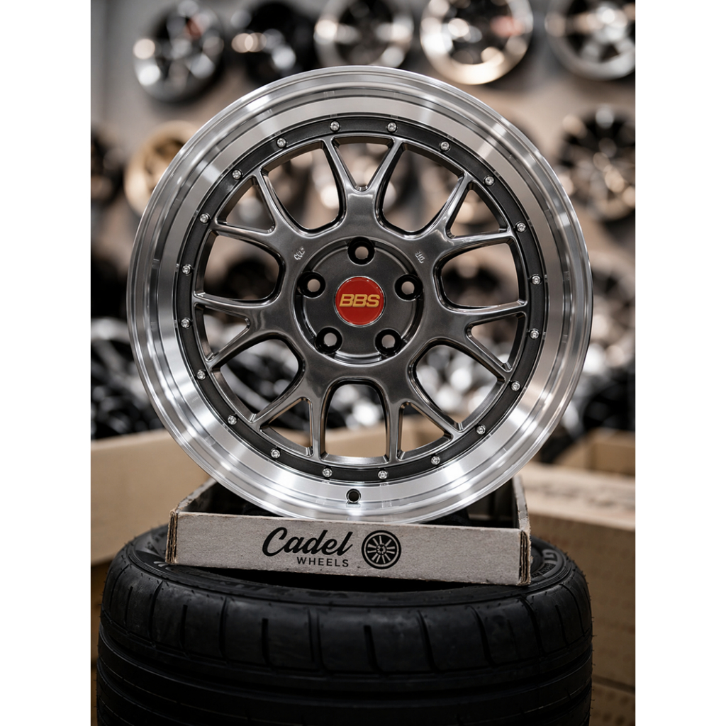 VELG JF J512 BBS LMR R18 5x114 Lebar 8.5 ET38 Hyper Black Machine Lip – Racing Luxury Style