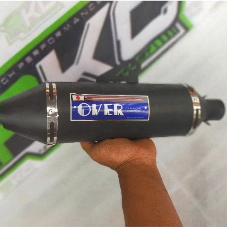 exhaust racing over black dopp 38mm silincer only exhaust