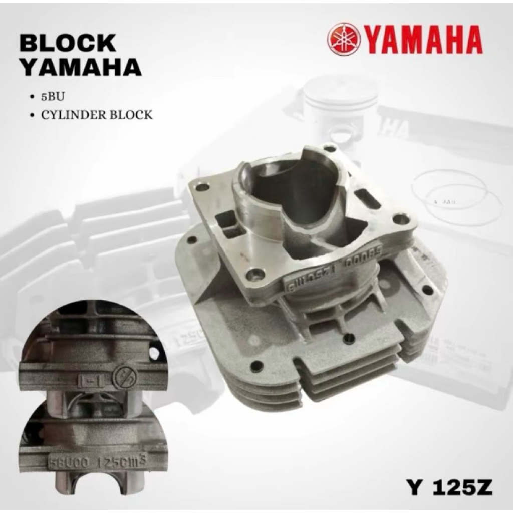 BLOK CYLINDER BLOK BORING YAMAHA 125Z 125ZR 125 Z ORIGINAL YAMAHA MALAYSIA 5BU