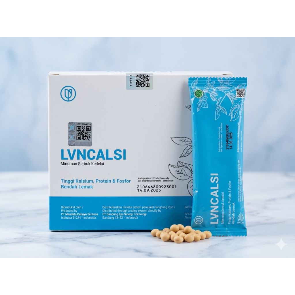 LVN CALSI 1 BOX ISI 10 SACHET MINUMAN SERBUK KEDELAI