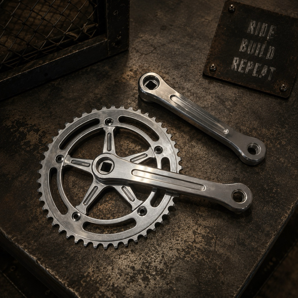 Crank RAYD bcd144 47t 48t 165mm track fixie