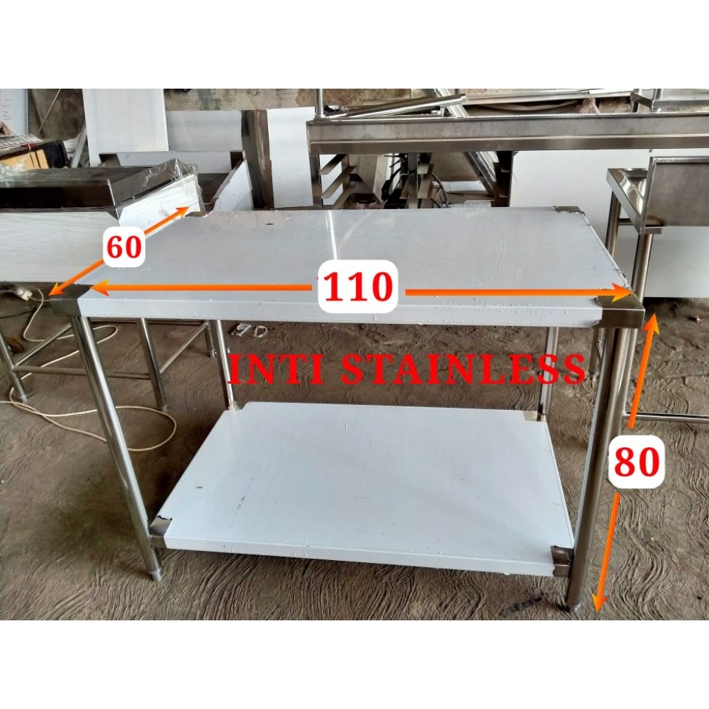 Meja Stainless 100x60x80cm