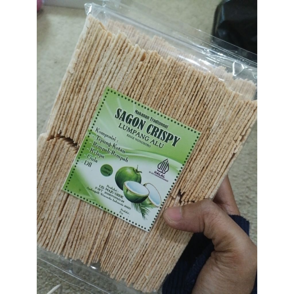 sagon kereng kering beras ketan renyah gurih makanan khas Wonosobo