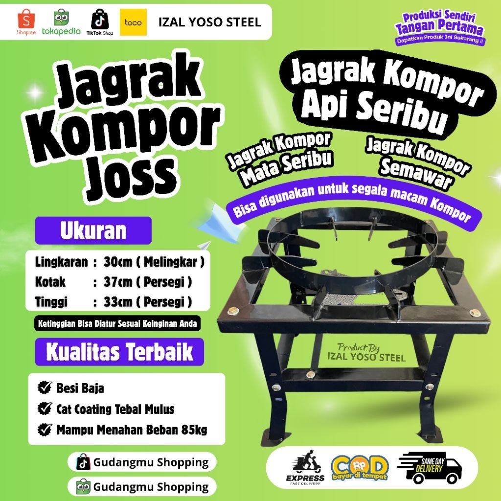 JAGRAK KOMPOR JOSS/ JAGRAK KOMPOR API SERIBU / JAGRAK KOMPOR SEMAWAR / JAGRAK KOMPOR MATA SERIBU / J