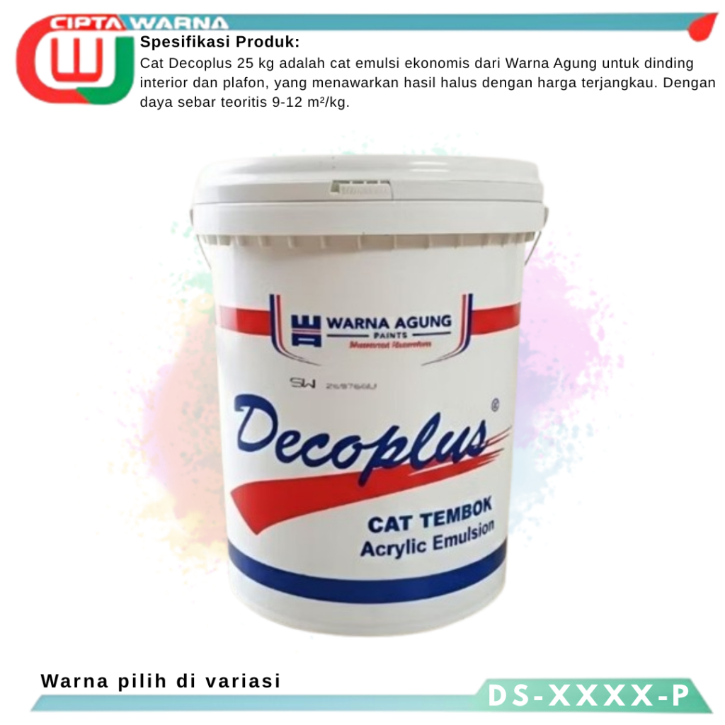 CAT TEMBOK/DINDING/PLAFON DECOPLUS 25KG - CWJ