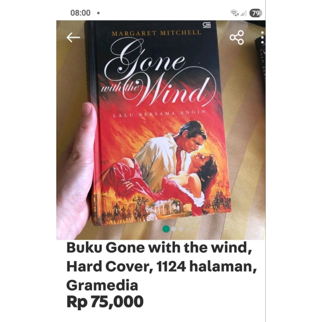 buku baru Gone with the wind