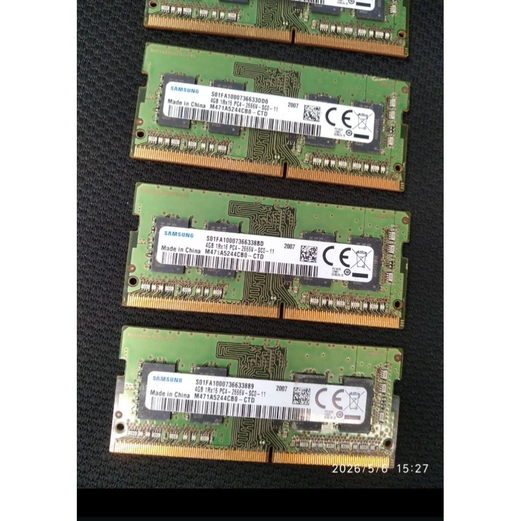 Borongan 3 PCS RAM Laptop SODIMM 4GB PC4-2666V Samsung | Second