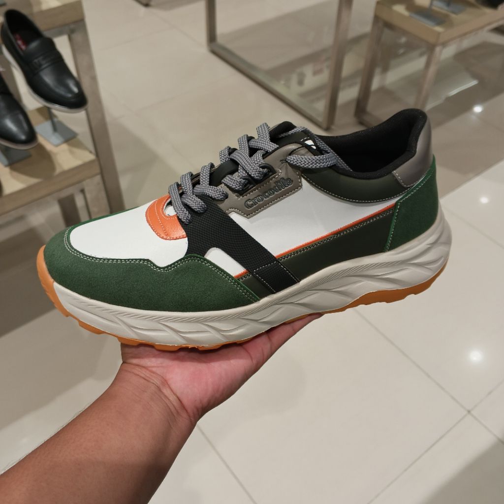 CROCODILE SEPATU KETS KULIT CASUAL GANTENG PRIA ORIGINAL