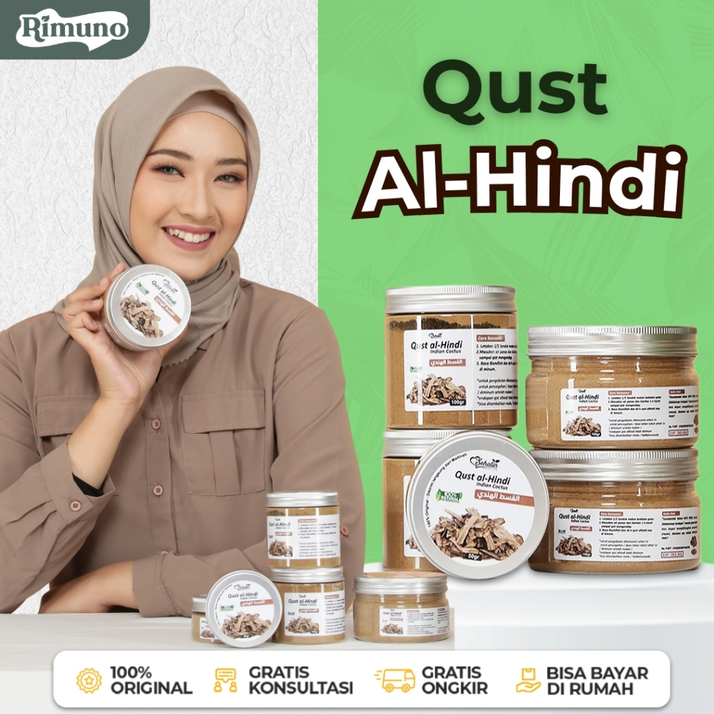 Qust Al Hindi Quts Hindi Herbal Serbuk Kapsul Asli Tanpa Campuran