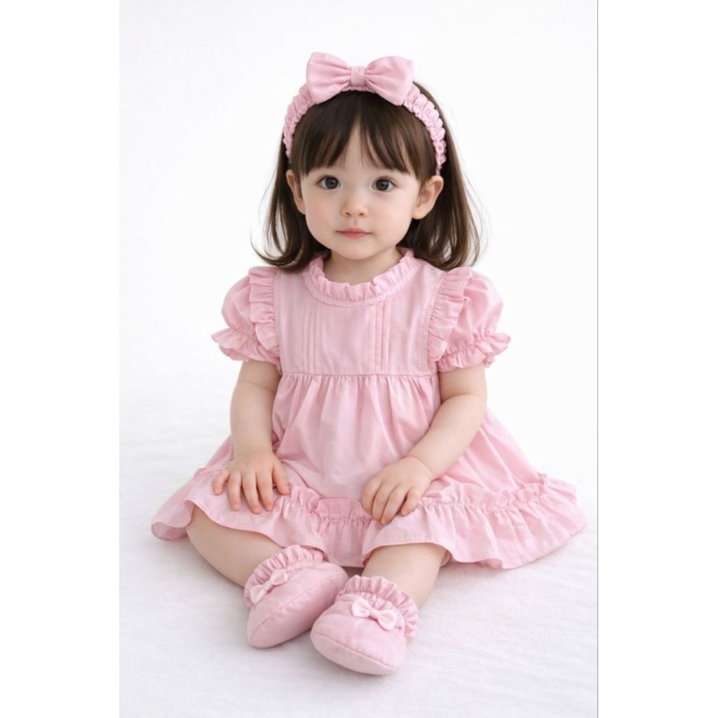 BAJU FASION DRESS SET PITA SEPATU   KATUN JEPANG