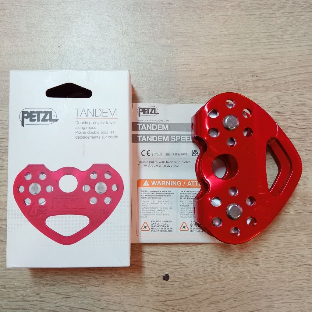 Petzl Tandem Double Pulley / Petzl Double Pulley 100% Original Berkualitas