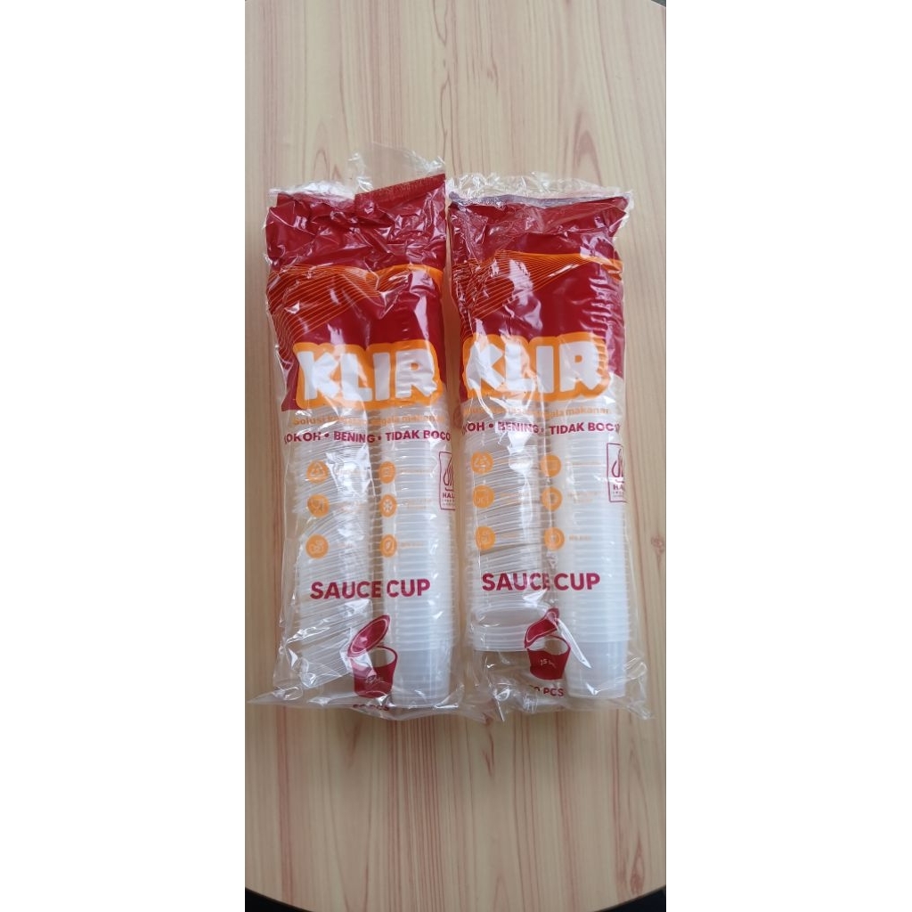 Thinwall KLIR 25 ml Sauce Cup / Cup Sambel Cup saus