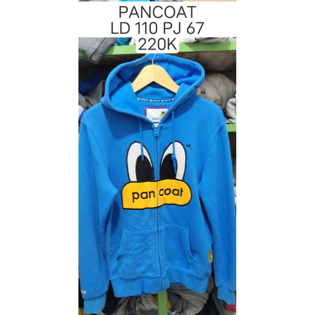 preloved!!!! pancoat zipper hoodie warna masi like new