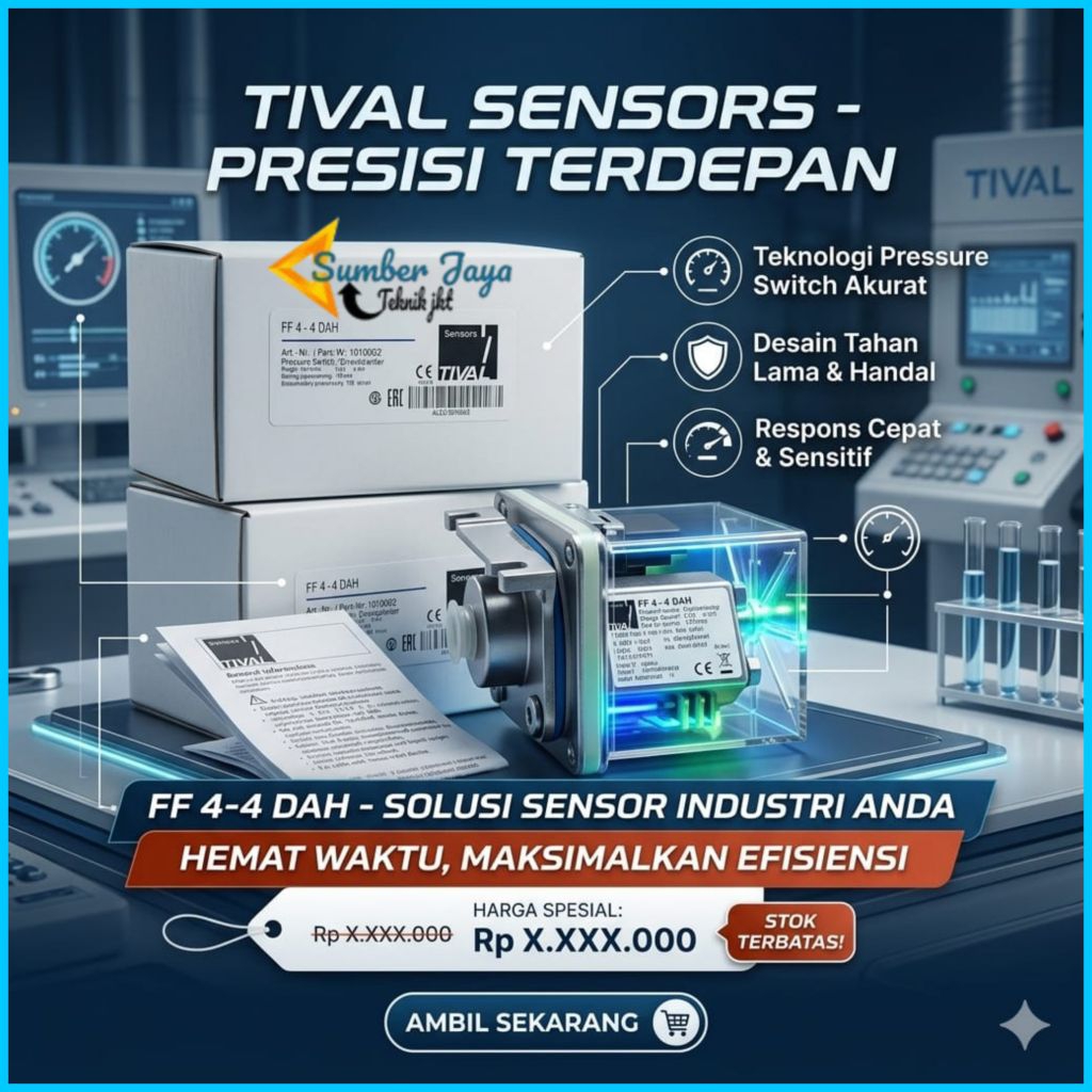 Tival Pressure Switch FF 4-4 DAH, Tival 4Bar, Tival 4-4