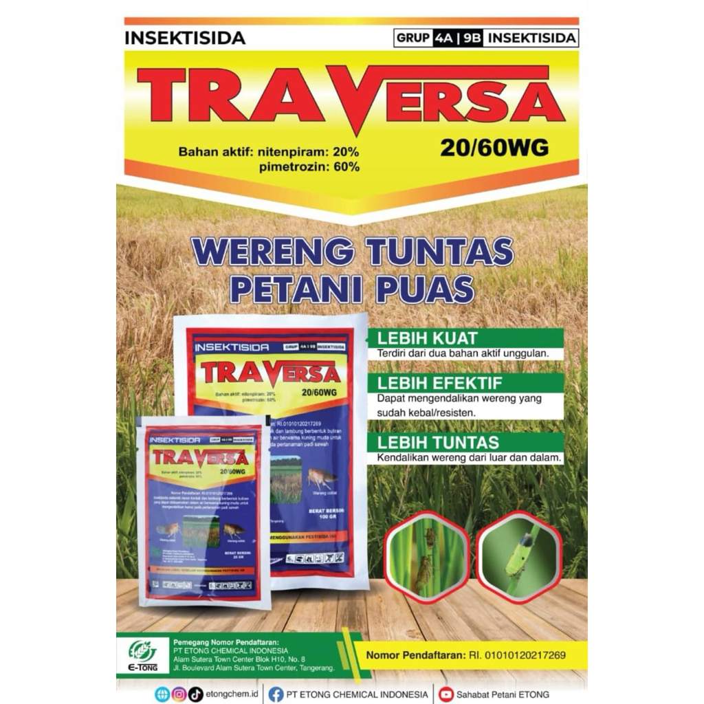 TRAVERSA 20/60WG insektisida buat hama wereng