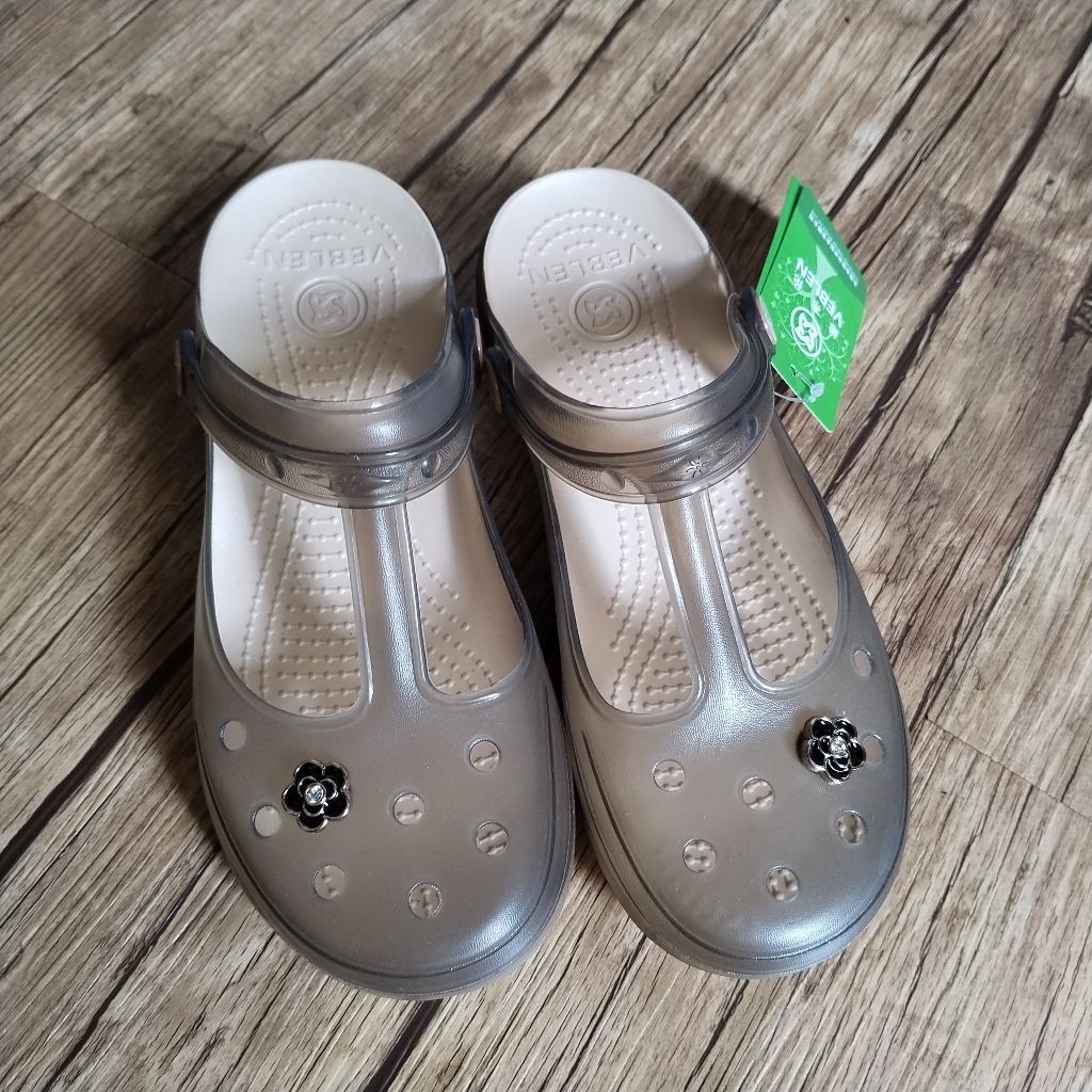 Sepatu Wanita Mery Jane Model Crocs Merk Veblen Uk 37