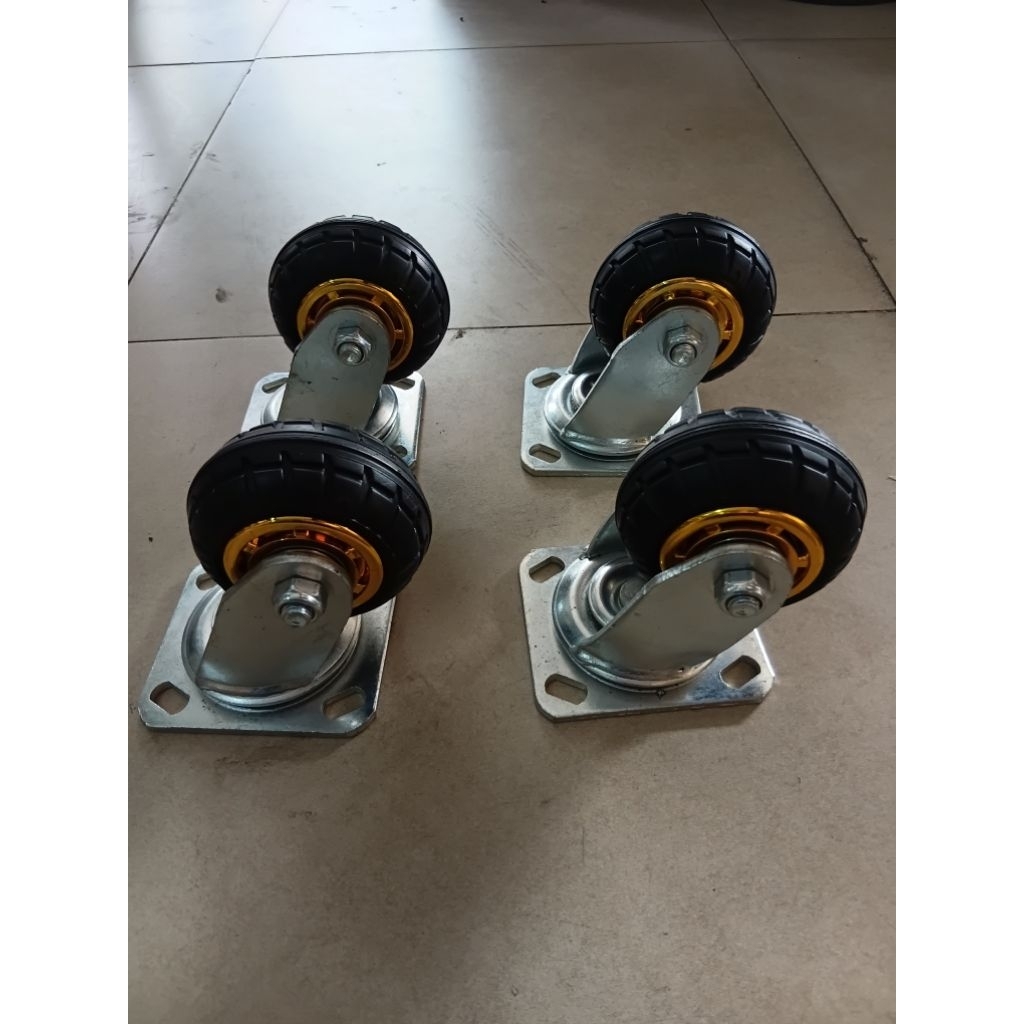 Roda karet hd 4inch hidup MURAHHH roda lori 4"