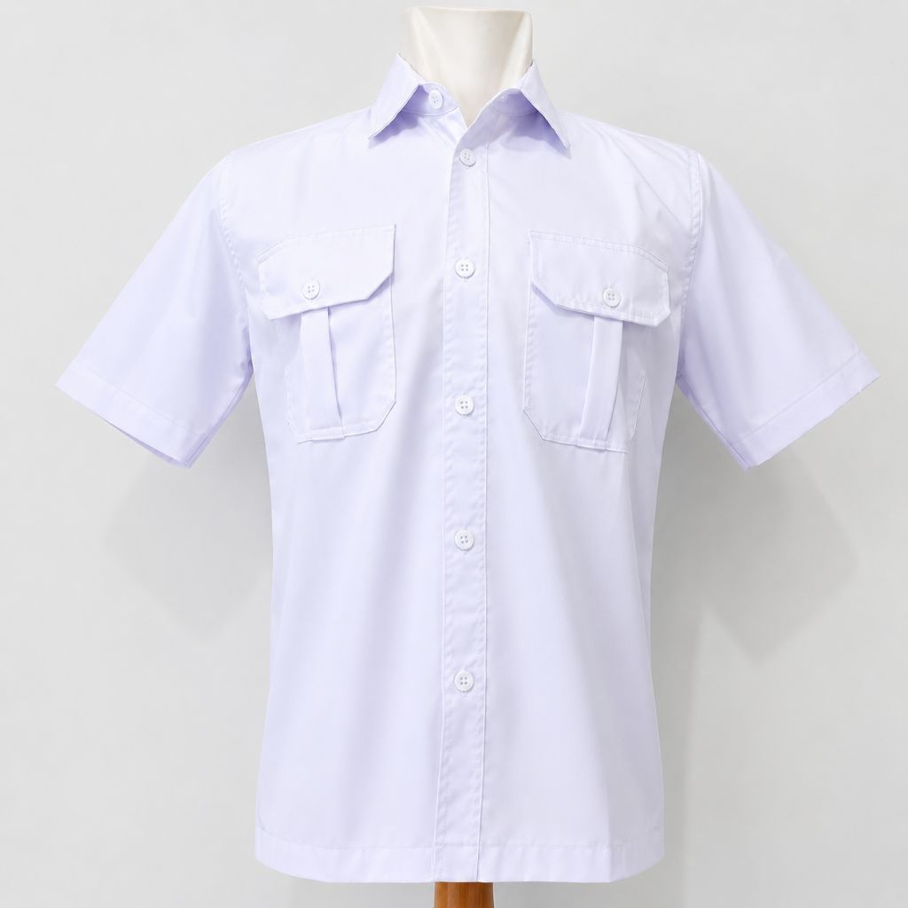 kemeja pdh putih pendek
