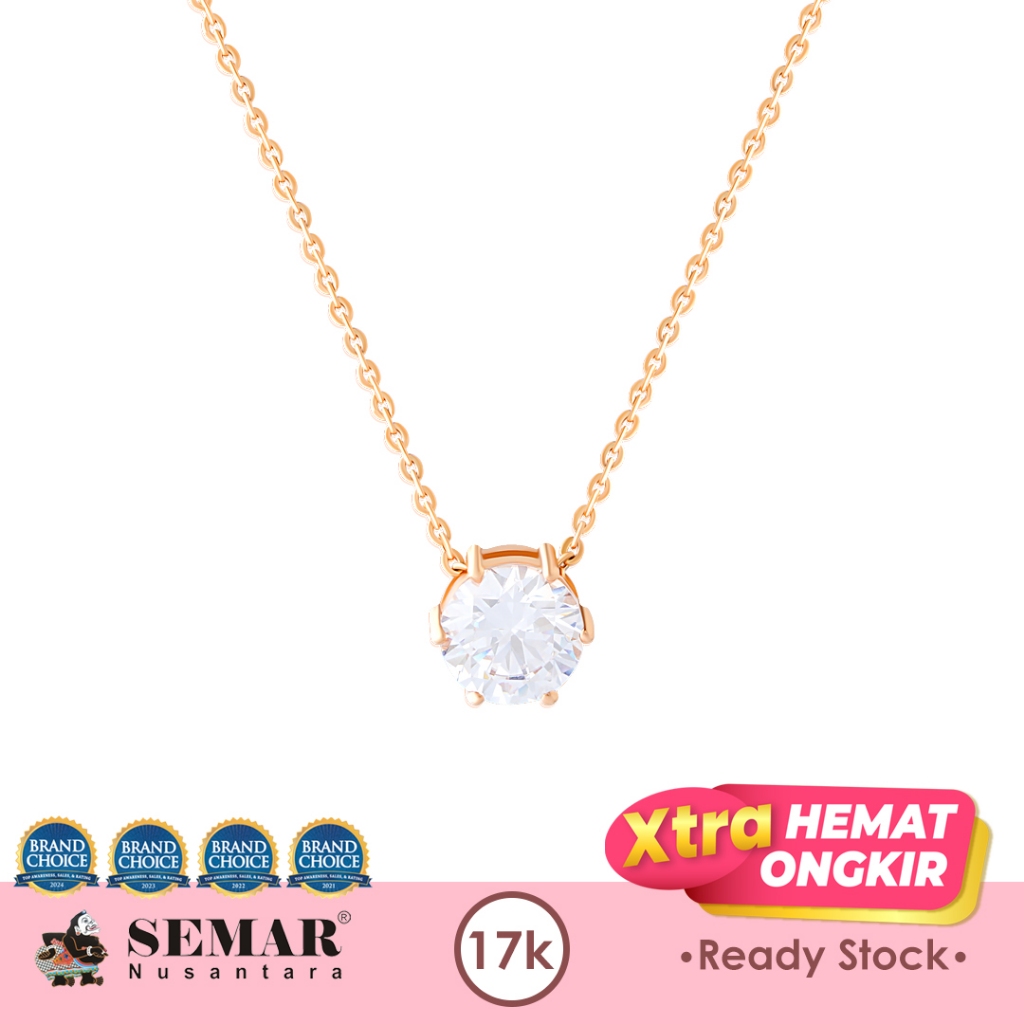 Kalung Emas Adelia Solitaire Gold 17K Semar Nusantara