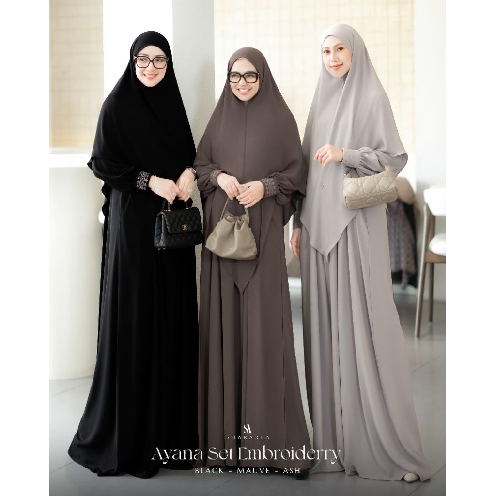 AYANA SET EMBROIDERY ( SET SYARI ) BY SHARAREA_ORIGINAL