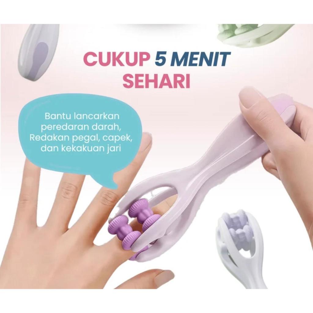Alat Pijat Jari Tangan Kaki Finger Roller Pijat Terapi Asam Urat / Relaksasi Otot Sendi Jari Tangan