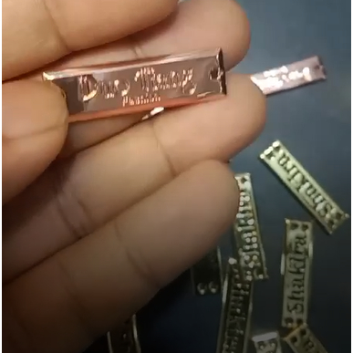 Label Hijab Logam Premium Zink Alloy Anti Karat | Tag Hijab Custom MewaH
