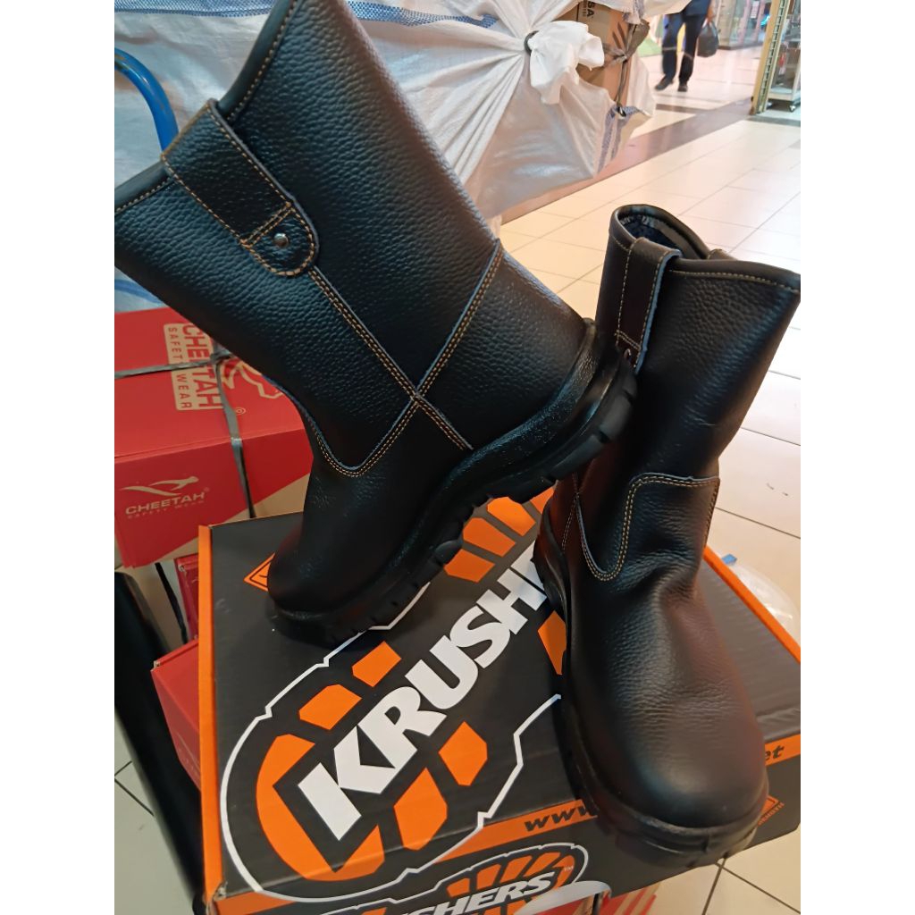 Sepatu Safety Krushers Texas Original – Steel Toe, Sol Kuat, Nyaman untuk Proyek