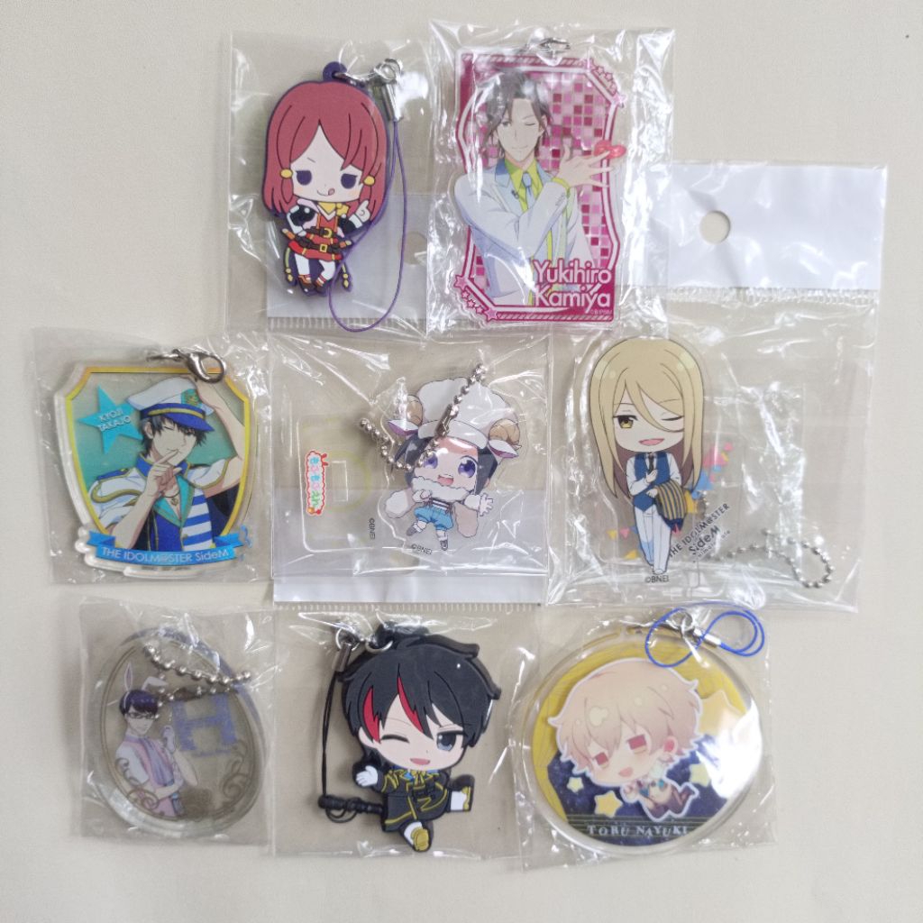 (UPDATE) Idolmaster SideM Starmyu keychain ganci standee akrilik rubber official