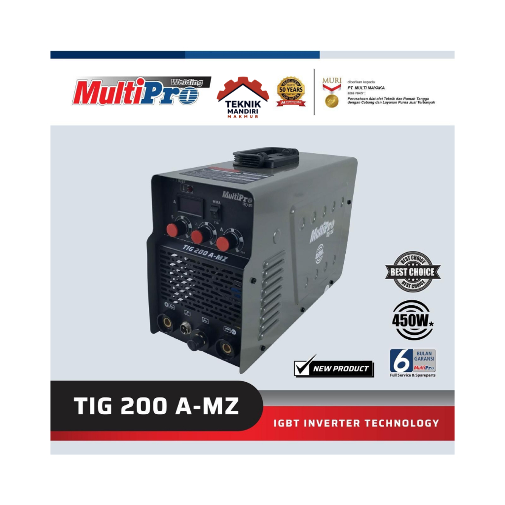 MULTIPRO Mesin Las Listrik Inverter TIG Argon TIG 200A-MZ