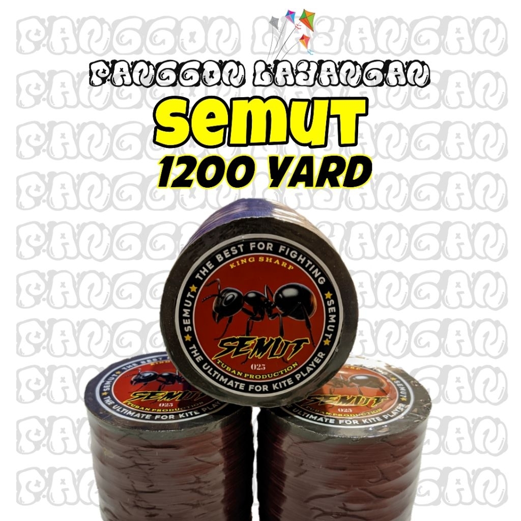 benang layangan SEMUT gelasan 1200 yard