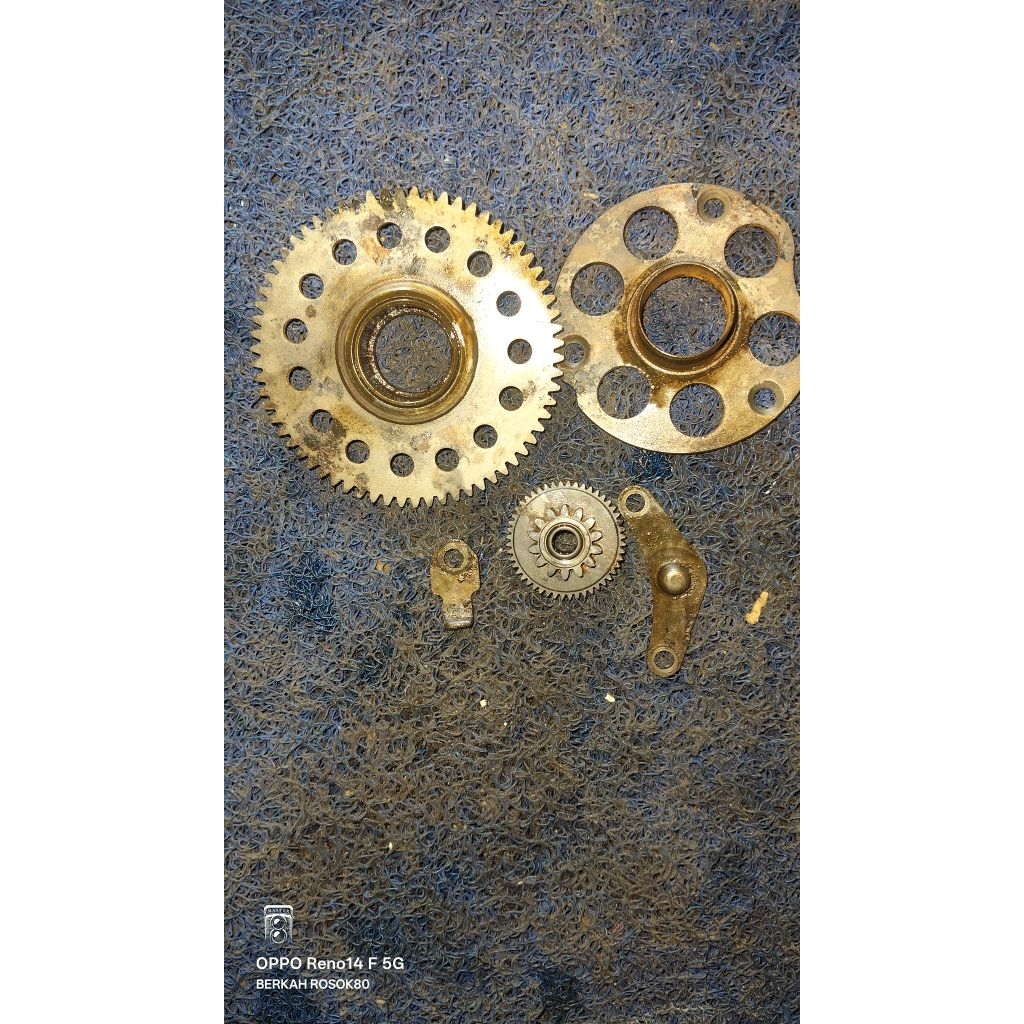 gigi dinamo stater besar kecil set Yamaha Alfa force one fiz fizr sigma original second