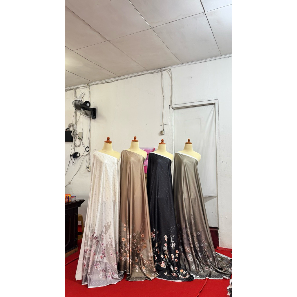 Kain arabian silk // kain cod // per setengah meter // banyak motif // kain gamis // kain meteran //