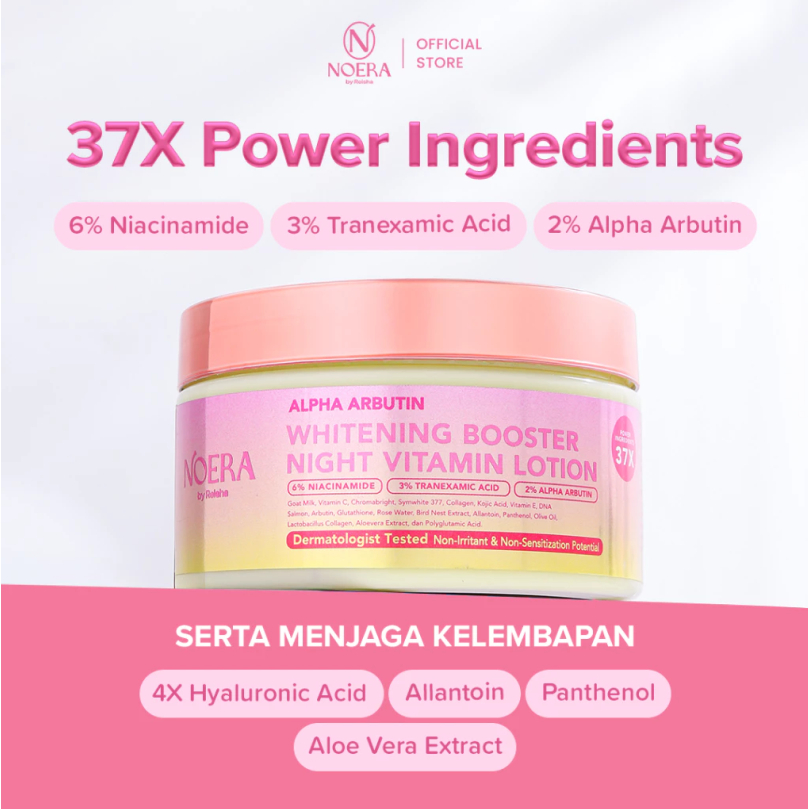 Serum Pencerah Tubuh Noera 5% Alpha Arbutin, Tidak Mengandung Hydroquinone & MerkuriCOD