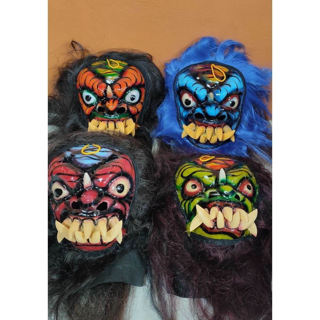 READY Topeng gedruk Buto Ijo / Topeng Gedruk Bahan Mika Topeng Rampak Buto