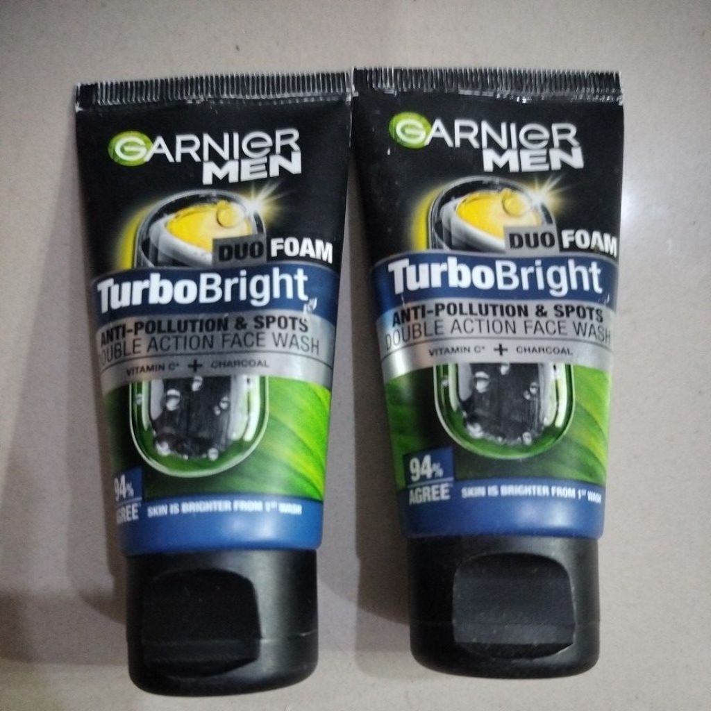 Garnier men turbo bright duo foam 50 ML x 2 pcs = 100 ML (promo )