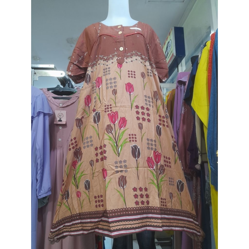 Daster busui / daster kamboja lebel HAP ld 120  pb 110 ada saku depan