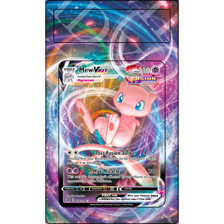 Mew VMAX #114 Pokemon Fusion Strike (Custom Extended Art)
